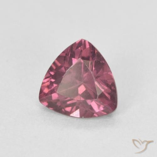 Grenat Rhodolite Rouge foncé naturelle Trillion, 0.57 ct, VS