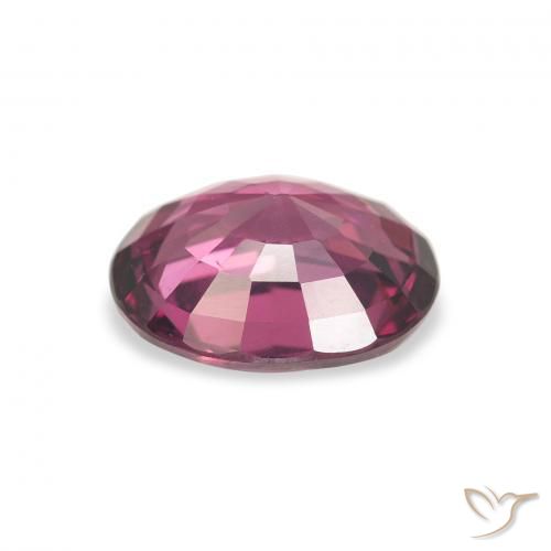 Grenat rhodolite Pourpre moyen naturelle ovale, 2.03 ct, VVS-VS