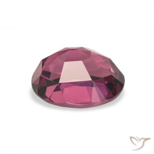 Grenat Rhodolite Pourpre de baies roses naturelle ovale, 2.65 ct, VVS-VS