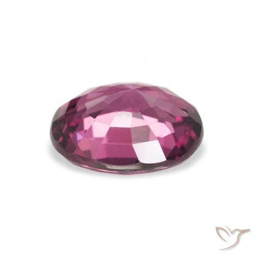 Grenat rhodolite Rose-magenta naturelle ovale, 2.40 ct, VVS-VS