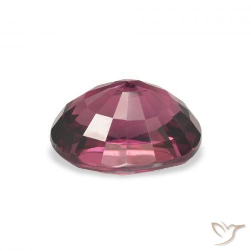 Grenat Rhodolite Pourpre de baie naturelle ovale, 2.62 ct, VVS-VS