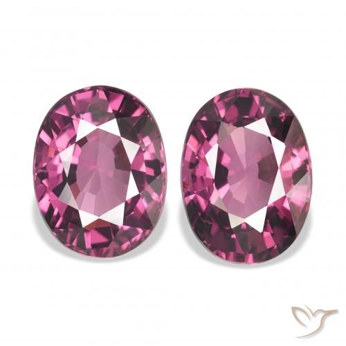 4.38ctw Naturel Pourpre moyen Grenat rhodolite, ovale, VVS-VS