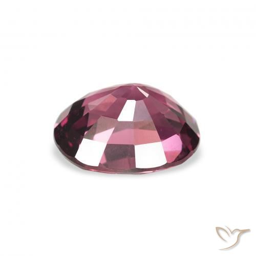 Grenat Rhodolite Violet rougeâtre naturelle ovale, 2.04 ct, VS