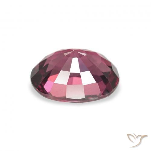 Grenat rhodolite Pourpre-Rouge naturelle ovale, 2.26 ct, VS