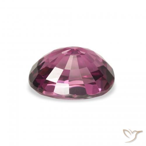 Grenat rhodolite Pourpre moyen naturelle ovale, 2.67 ct, VVS