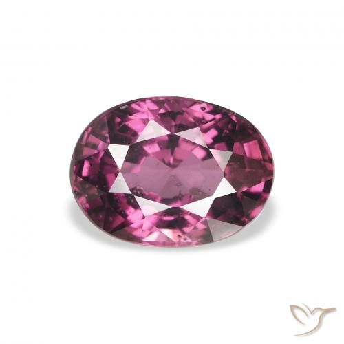 2.29ct Naturel Violet foncé Grenat Rhodolite, ovale, VS