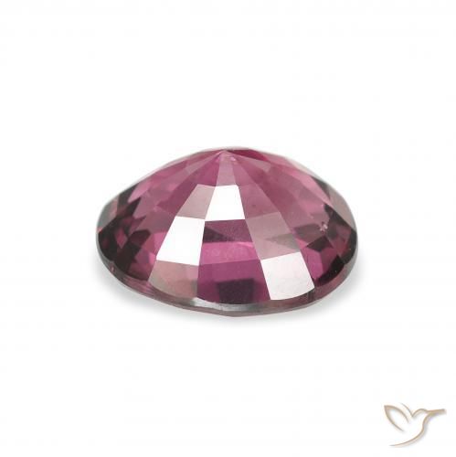Grenat rhodolite Pourpre de baies roses naturelle ovale, 2.02 ct, VS