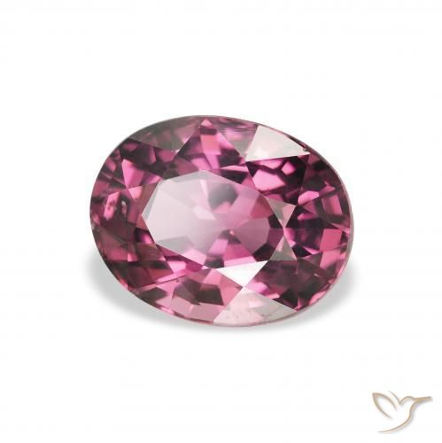 Grenat Rhodolite Medium Dark-Purple naturelle ovale, 2.09 ct, VS