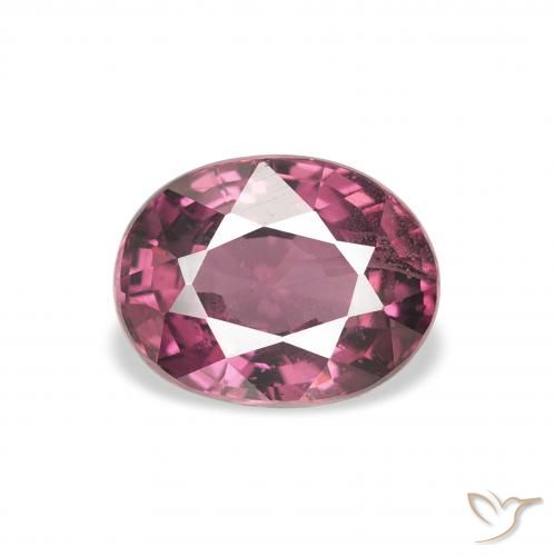 Grenat rhodolite Pourpre moyen naturelle ovale, 2.13 ct, VS