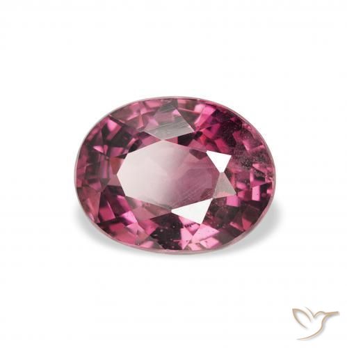 Grenat rhodolite Pourpre moyen naturelle ovale, 2.13 ct, VS
