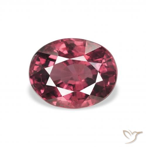 2.23ct Naturel Violet rougeâtre Grenat Rhodolite, ovale, VS