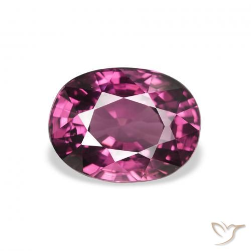 2.41ct Naturel Pourpre de baies roses Grenat rhodolite, ovale, VS