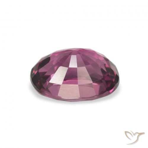 Grenat Rhodolite Pourpre de baies roses naturelle ovale, 2.41 ct, VS