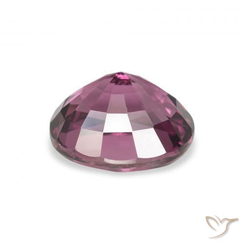 Grenat Rhodolite Pourpre de baies roses naturelle ovale, 2.56 ct, VS