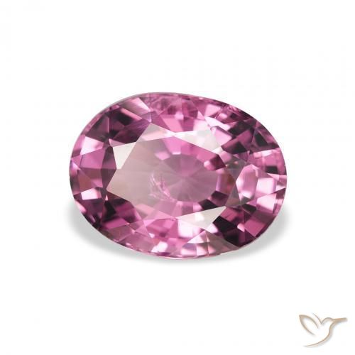 Grenat Rhodolite Pourpre intense naturelle ovale, 2.40 ct, VS