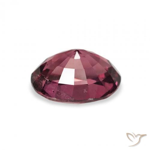 Grenat Rhodolite Pourpre de baies roses naturelle ovale, 2.46 ct, VS