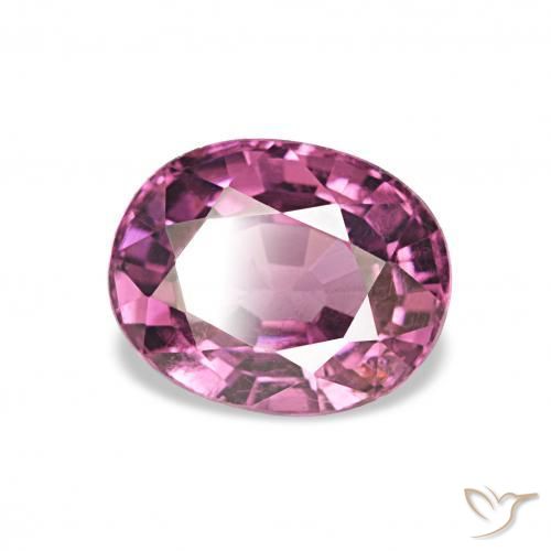 Grenat Rhodolite Raisin naturelle ovale, 1.18 ct, VS