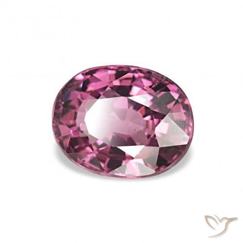 Grenat Rhodolite Raisin naturelle ovale, 1.11 ct, VS