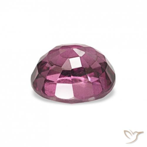 Grenat Rhodolite Pourpre de baies roses naturelle ovale, 1.03 ct, VS