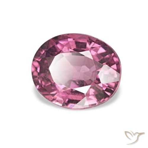 Grenat Rhodolite Rose-magenta naturelle ovale, 1.03 ct, VS