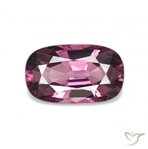 1.62ct Violet rougeâtre Grenat Rhodolite, Coussin, VVS-VS