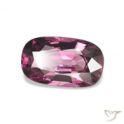 Grenat Rhodolite Violet rougeâtre naturelle Coussin, 1.62 ct, VVS-VS