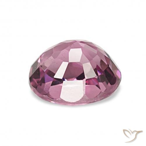 Grenat Rhodolite Pourpre moyen naturelle ovale, 1.73 ct, VVS-VS