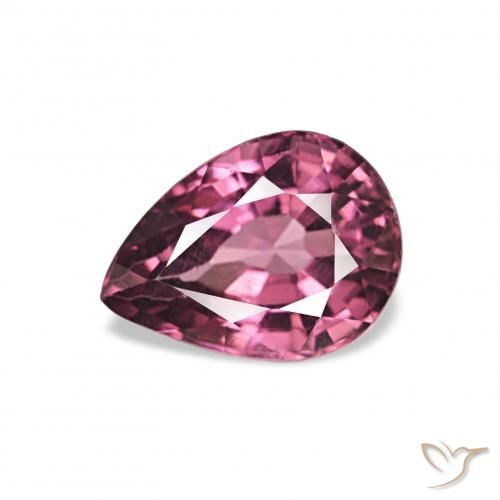 1.01ct Pourpre moyen Grenat Rhodolite, En forme de poire, VVS-VS