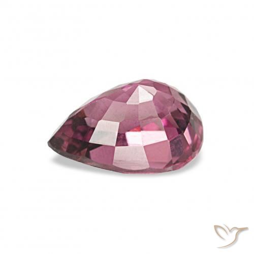 Grenat Rhodolite Pourpre moyen naturelle En forme de poire, 1.01 ct, VVS-VS