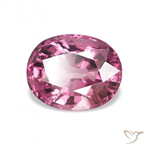 Grenat Rhodolite Violet Rosâtre naturelle ovale, 1.57 ct, VS