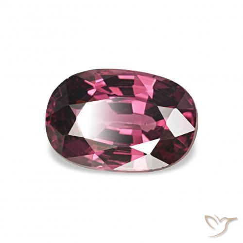 Grenat Rhodolite Pourpre moyen naturelle ovale, 1.09 ct, VS