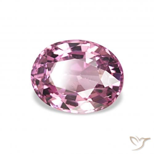 Grenat Rhodolite Violet Rosâtre naturelle ovale, 1.15 ct, VS