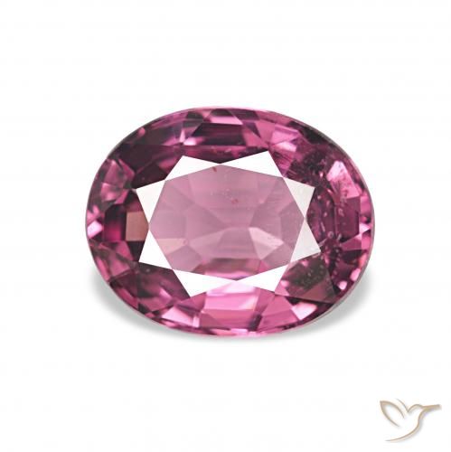 1.30ct Raisin Grenat Rhodolite, ovale, VS