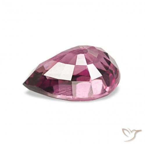 Grenat Rhodolite Pourpre moyen naturelle En forme de poire, 1.21 ct, VS