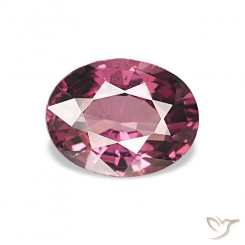 1.12ct Rouge Rapberry Grenat Rhodolite, ovale, VVS