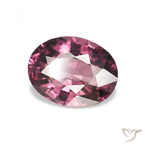 Grenat Rhodolite Rouge Rapberry naturelle ovale, 1.12 ct, VVS