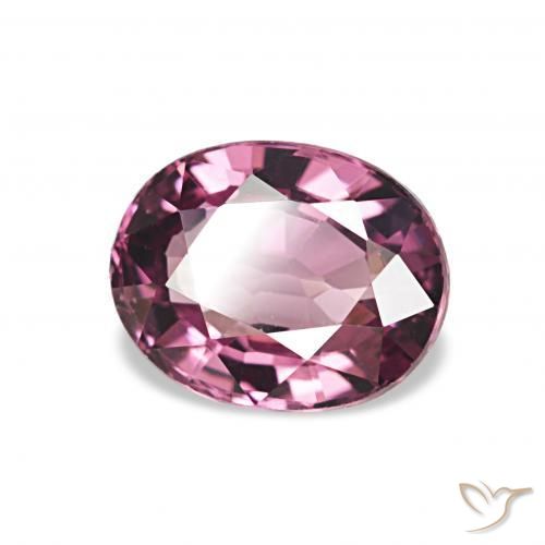 Grenat Rhodolite Violet Rosâtre naturelle ovale, 1.33 ct, VVS-VS