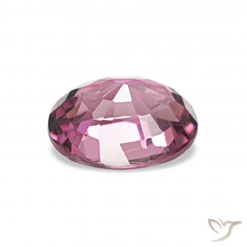 Grenat Rhodolite Rose magenta moyen naturelle ovale, 1.04 ct, VVS-VS