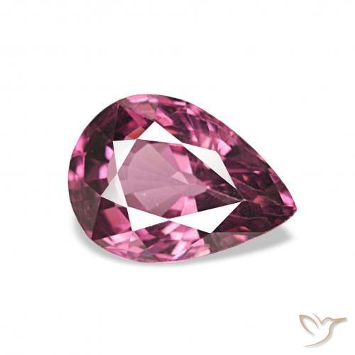 1.27ct Raisin Grenat Rhodolite, En forme de poire, VVS