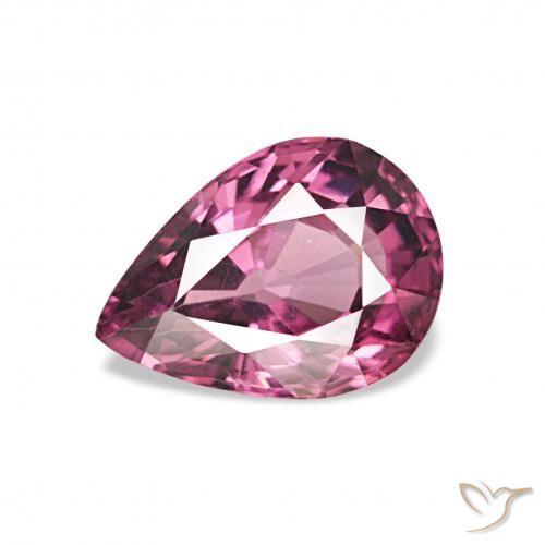 Grenat Rhodolite Raisin naturelle En forme de poire, 1.27 ct, VVS