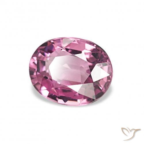 Grenat Rhodolite Pourpre moyen naturelle ovale, 1.12 ct, VVS