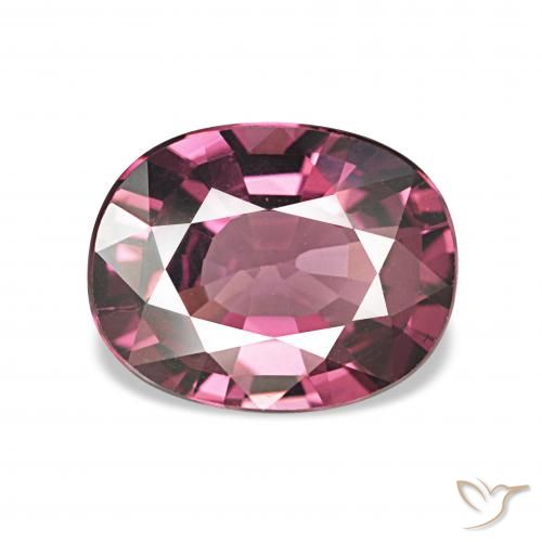 1.74ct Rose magenta foncé Grenat Rhodolite, ovale, VVS