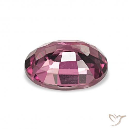 Grenat Rhodolite Pourpre moyen naturelle ovale, 1.50 ct, VVS