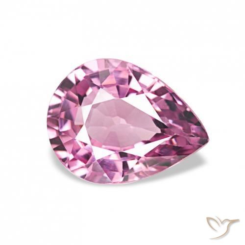 Grenat Rhodolite Violet rougeâtre naturelle En forme de poire, 1.02 ct, VVS
