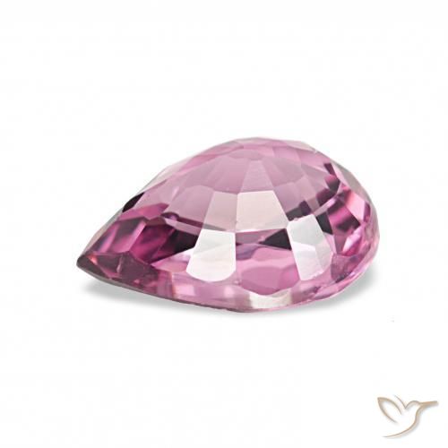 Grenat Rhodolite Violet rougeâtre naturelle En forme de poire, 1.02 ct, VVS