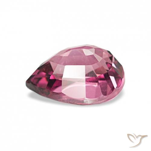Grenat Rhodolite Pourpre moyen naturelle En forme de poire, 1.10 ct, VVS