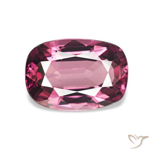 1.85ct Pourpre intense Grenat Rhodolite Pierres précieuses, Coussin, VVS