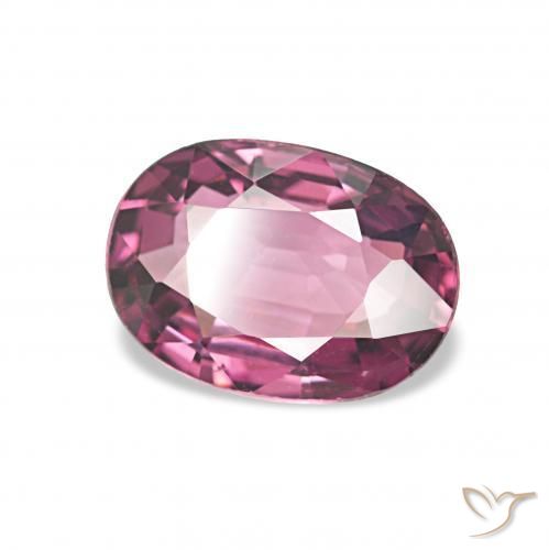 Grenat Rhodolite Rouge Rapberry naturelle ovale, 1.18 ct, VVS
