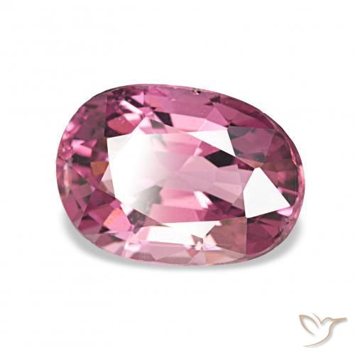 Grenat Rhodolite Pourpre intense naturelle ovale, 1.61 ct, VVS