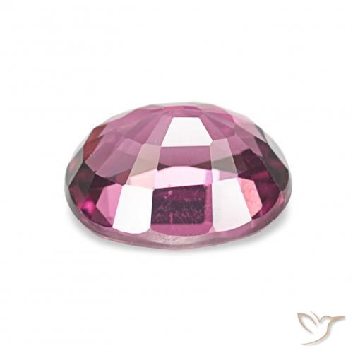 Grenat Rhodolite Pourpre intense naturelle ovale, 1.35 ct, VVS